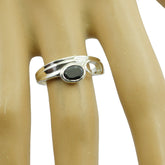 Bianca Black Solitaire Ring for Everyday Elegance